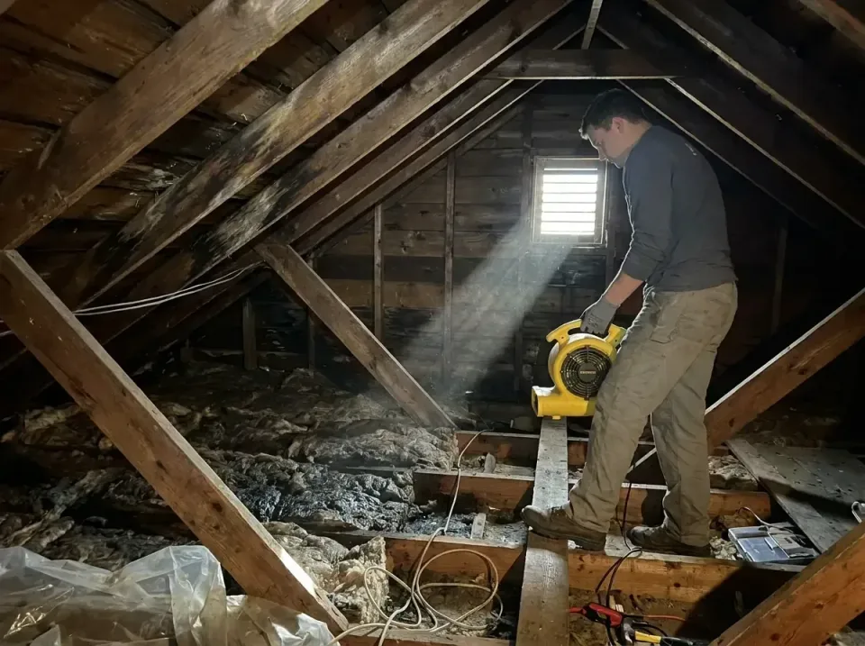 attic-water-damage-drying-proc-007 — frequently asked questions, Emergency Water Extraction & 24/7 Flood Response in Fort Wa…